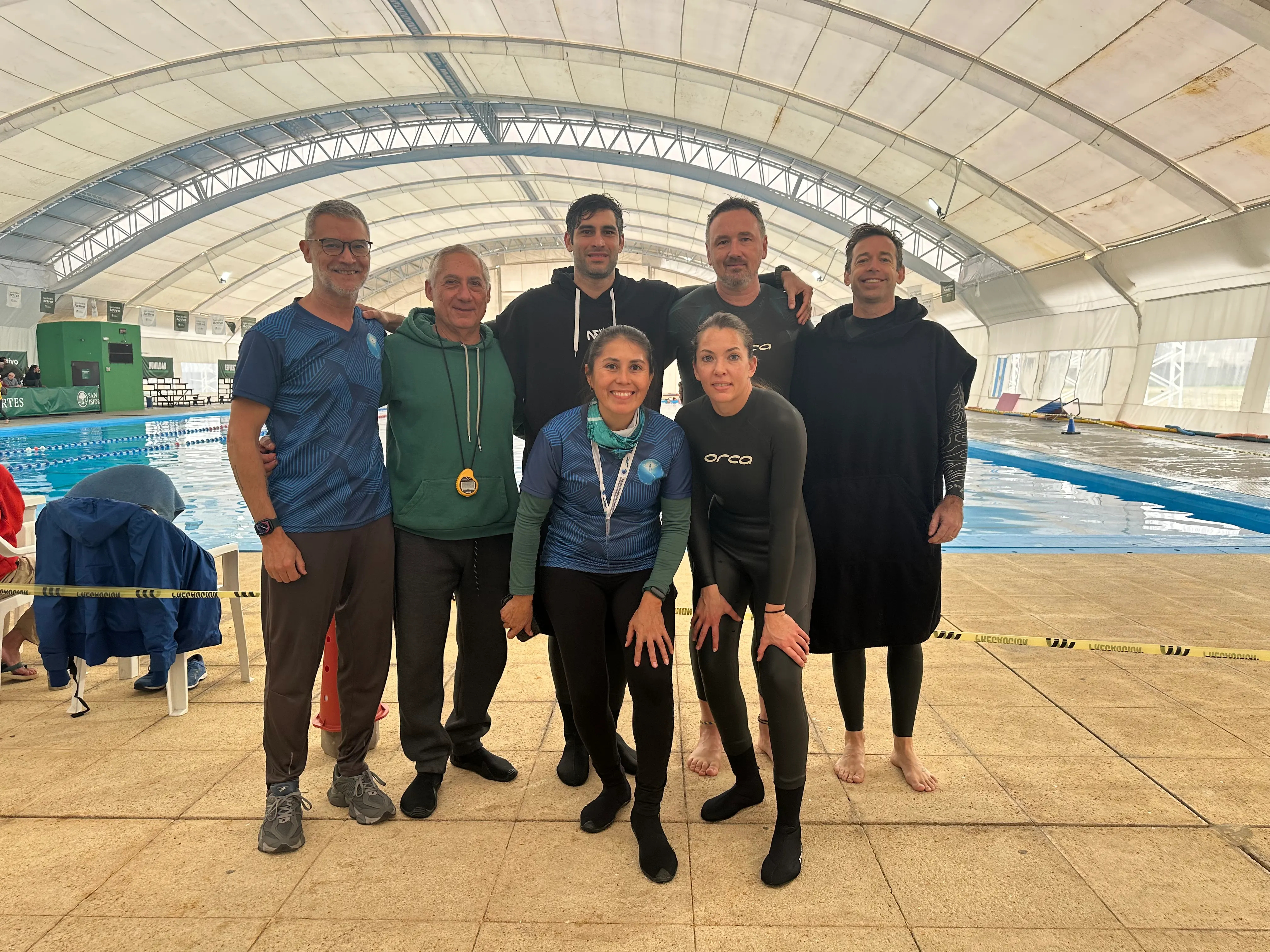 Equipo de Freediving Litoral en competencia en San Isidro